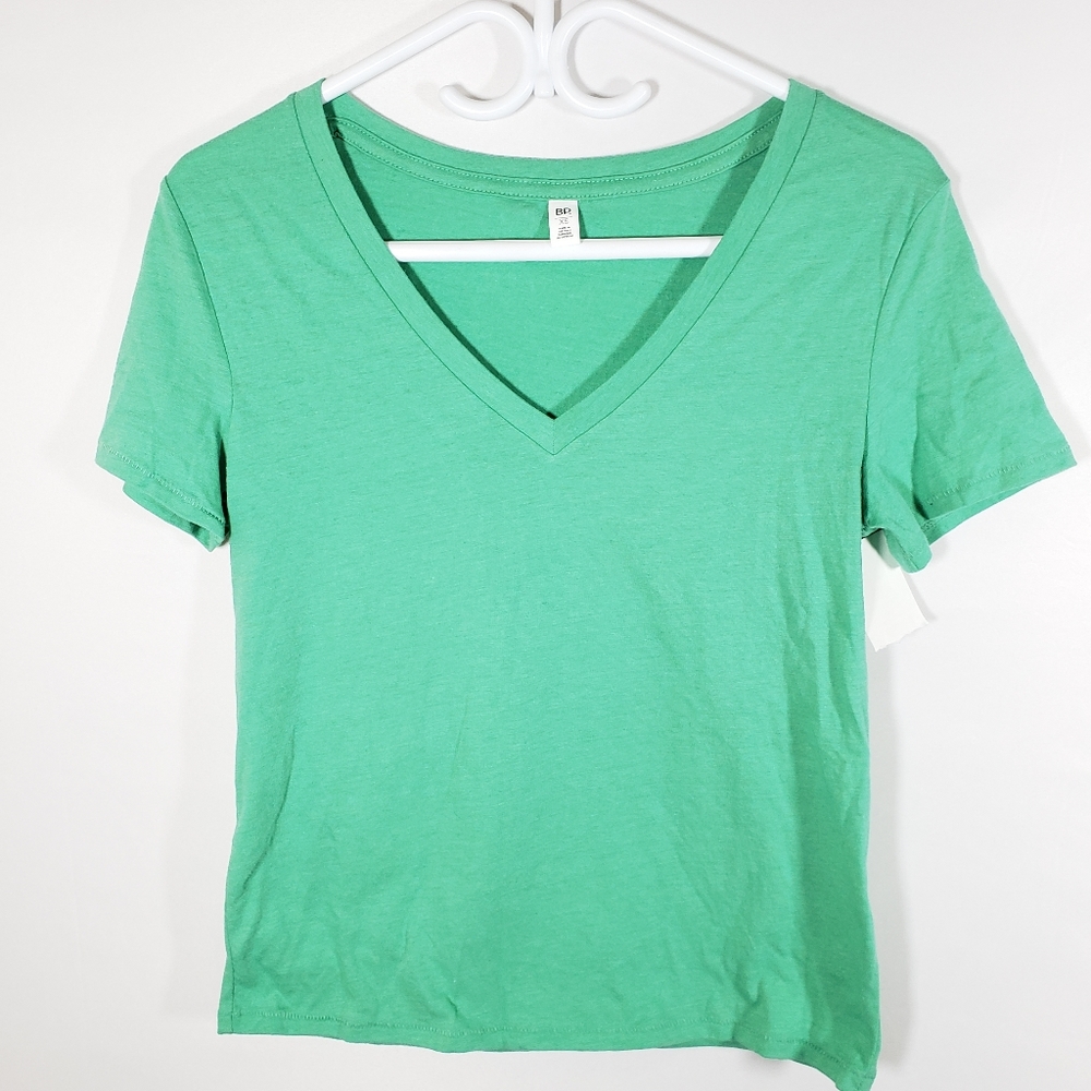 BP Green T-Shirt Short Sleeve V Neck Size XS